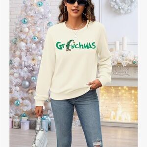 Cream Grinchmas Sweatshirt